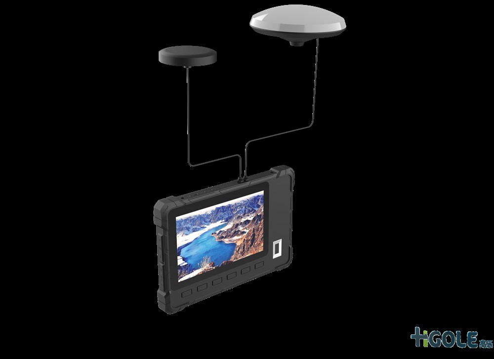 RTK高精度三防平板電腦畫圓測試演示